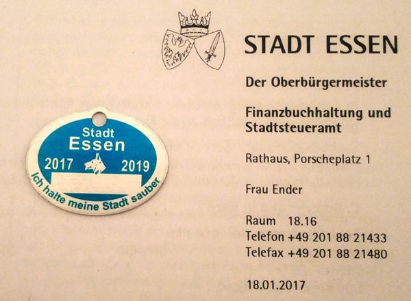 Hundesteuer in Essen